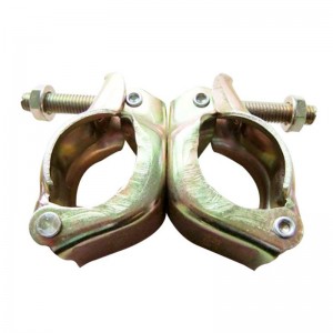 Ställningar Stämplade JIS Type Swivel Coupler Yellow Zink