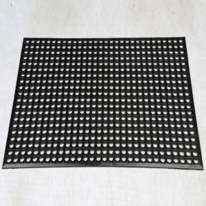 Antislip av naturgummi Dreneringsgummimatta för kök