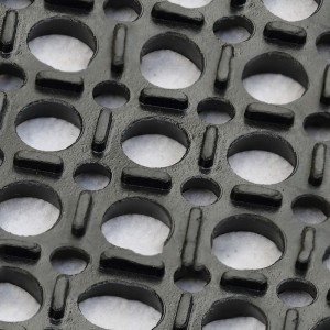 Samverkande SBR-gummi Dreneringsgummimatta för skidorter och lekplats