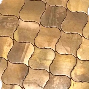 Metal Wall Wall Tiles Backsplash Lantern Tile Antique Messing Copper Mosaic Tile