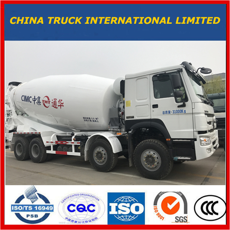 Heavy Duty HOWO 6 * 4 8m3 Cement Diesel Betongblandare