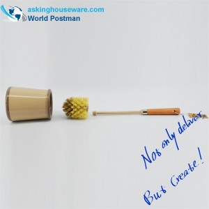 Akbrand toalettskålborste set strandhandtag med hållare Caddy