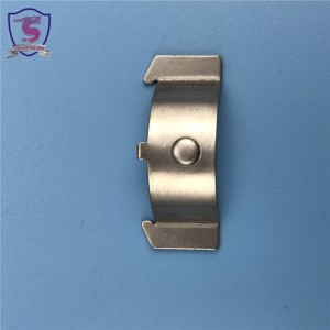 Anpassad fjäderstål liten V platt fjäderklämma för batteri