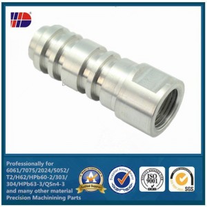 Kina cnc jobb butik fabrik CNC Precision Machining rostfritt stål del