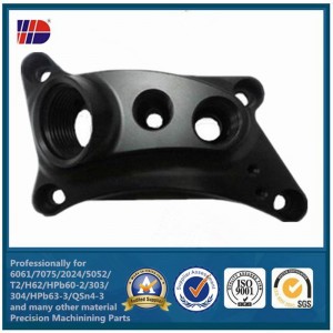 Anpassad skärning CNC-fräsmaskiner aluminium Del med sandblast anodiserad