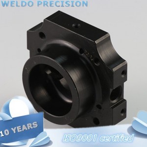 Anpassad skärning CNC-fräsmaskiner aluminium Del med sandblast anodiserad