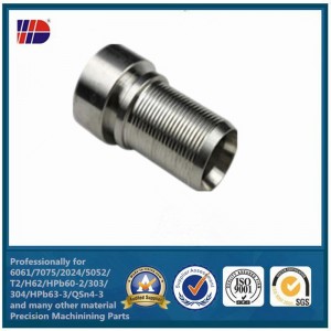 Anpassad rostfritt stål Precisionsbearbetning av metall CNC-svarvade delar