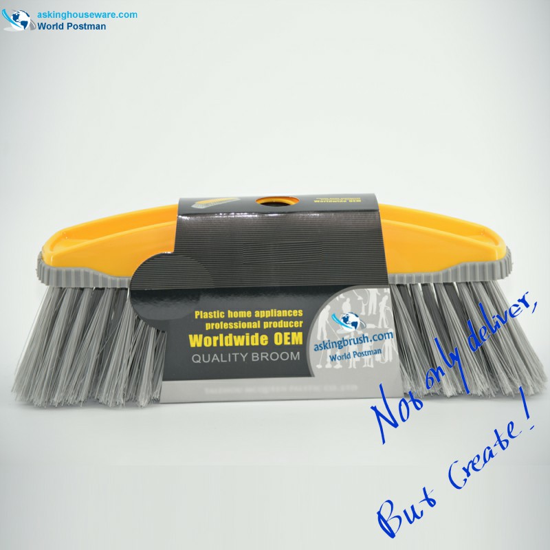 Akbrand Big Plastic Broom Head med H Shape Brush Board Bordure