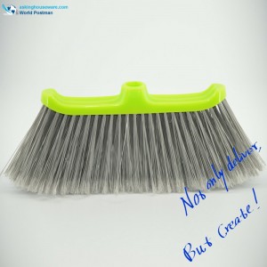 Akbrand Plastic Broom Head med Green Brush Board och grå borst