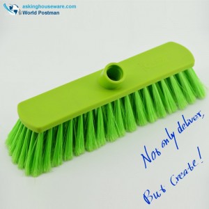 Akbrand Plastic Push Brush Push Broom Head med snedtråd Enkel bredare fyrkantig penselbräda