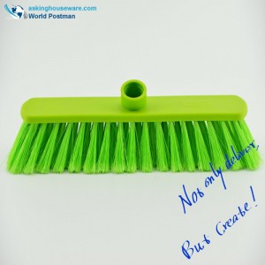 Akbrand Plastic Push Brush Push Broom Head med snedtråd Enkel bredare fyrkantig penselbräda
