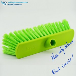 Akbrand Plastic Push Brush Push Broom Head med snedtråd Enkel bredare fyrkantig penselbräda
