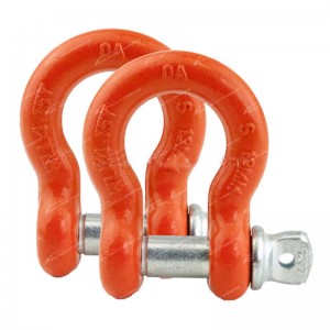 Drop Forged US Type G209 Screw Pin Bow Shackle / Marine Bow Shackle