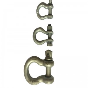 Drop Forged US Type G209 Screw Pin Bow Shackle / Marine Bow Shackle