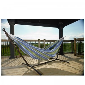 Dubbel brasiliansk Corlorful hängmatta - två person sängar för trädgård, veranda, utomhus och inomhus mjuk vävd bomullstyg för Supreme Comfort-handgjorda