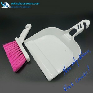 Akbrand Liten storlek Dustpan Brush Broom med L-formborste