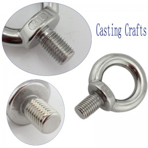 Stark zinkpläterad din580 ögonbult med DIN582 ögonmutter