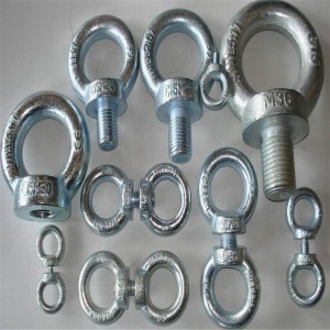 Stark zinkpläterad din580 ögonbult med DIN582 ögonmutter