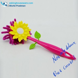 Akbrand Kitchen Dish Pot Cleaning Duster med solrosdekoration
