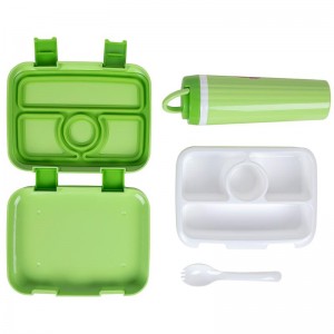 Läckt bevis 4-fack Bento-stil Lunchlåda för barn