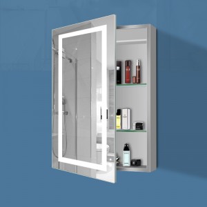 EU och USA lyx LED-upplyst bakgrundsbelyst badrumsspegel medicinskåp-ENE-AC-101