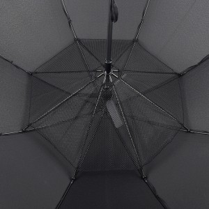 27 tum Solenergipanel Stor fläktparaply USB-laddare Port Nytt uppfinningsgolfparaply