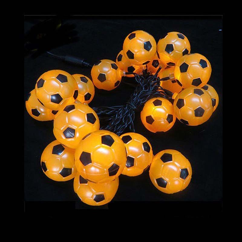 Fotboll LED-ballsträngsljusdekorationer till jul / helgdag