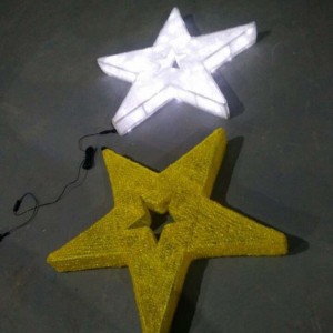 LED Star Christmas Decorations Warm White LED Lights Stars