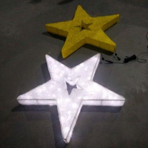 LED Star Christmas Decorations Warm White LED Lights Stars