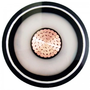 220kv XLPE Extra högspänning enkelkärnig strömkabel med korrugerad al-mantel