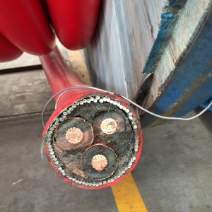 Armaturkabel med medel spänning med kärnor med STA / SWA