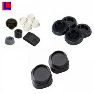 Hög kvalitet NBR svarta runda fötter gummi för stolar eller skrivbord