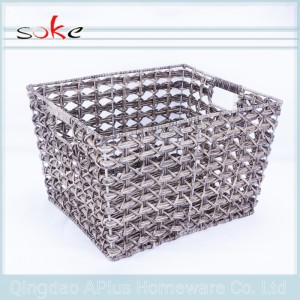 Varm försäljning PE rottingvävd förvaringskorg