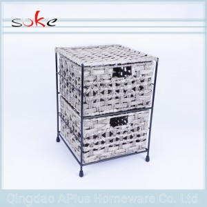 Hållbar PE-rotting handgjord vävd förvaringsfack