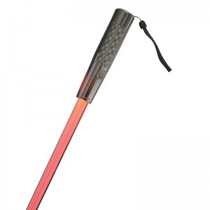 Miljömaterial Kompakt handtag LED axel rak paraply