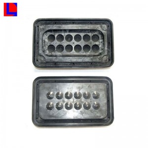 Anpassad röd silikongummipackning för elektronisk applikation