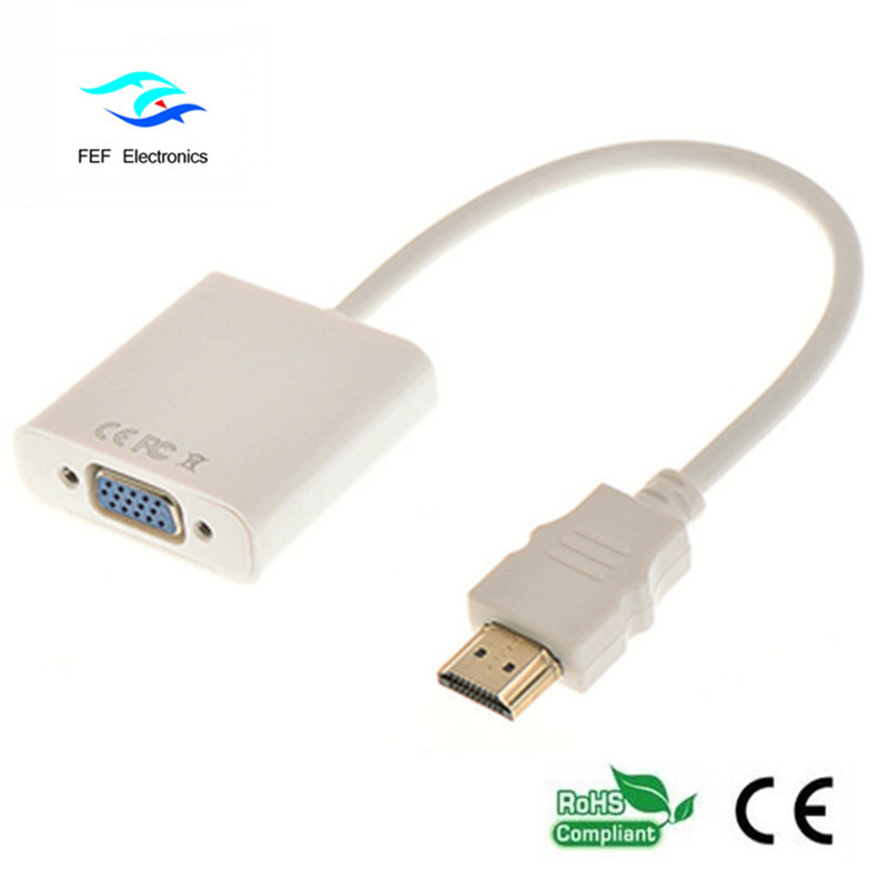 hdmi manlig till vga kvinnlig omvandlare Kod: FEF-HIC-001