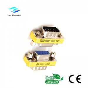 DB 9Pin hane till DB 9Pin honadapter Kod: FEF-V-013