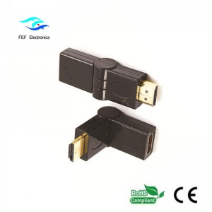 HDMI hane till HDMI hona adapter svängtyp guld / nickelpläterad kod: FEF-HX-002
