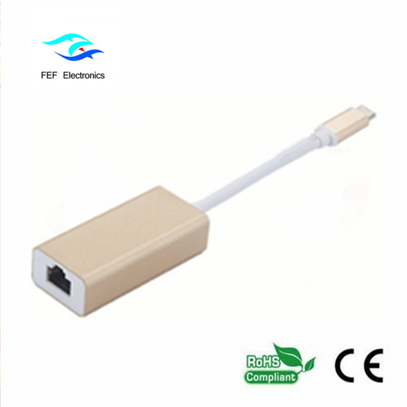 USB-typ C till HDMI-omvandlingskabelkonvertering för man ABS-skalstöd 4K 60Hz-kod: FEF-USBIC-015