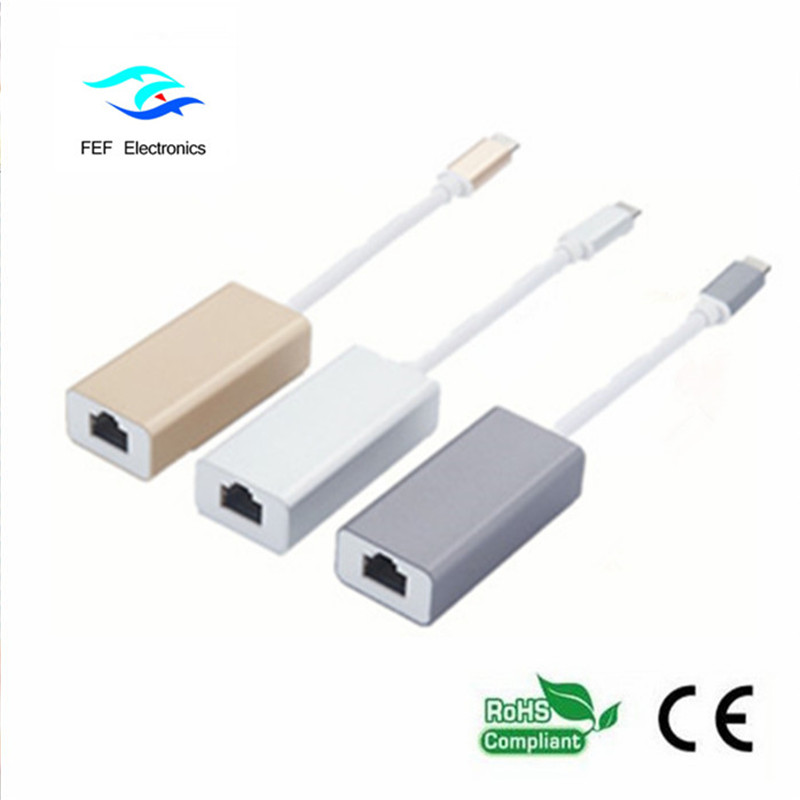 USB-typ C till HDMI-omvandlingskabelkonvertering för man ABS-skalstöd 4K 60Hz-kod: FEF-USBIC-015