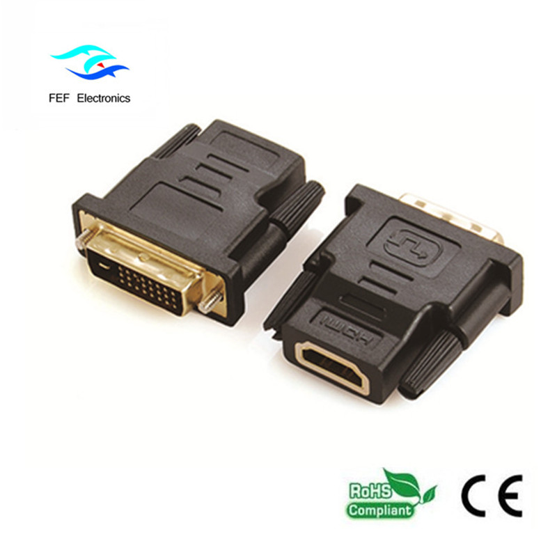 DVI (18 + 1) hane till HDMI kvinnlig adapter Kod: FEF_HD-001