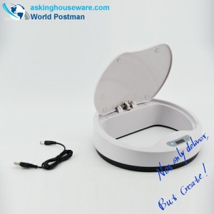 AKbrand automatisk induktiv dammbehållare med elladdare, grå, 15 liter