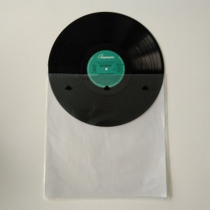 12 Anti-statisk rispapper LP-inre ärm med anpassad logotryck