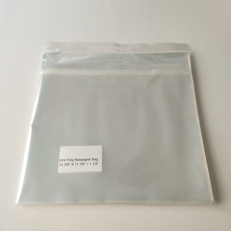 Crystal Clear 2mil Poly Newspaper Bag