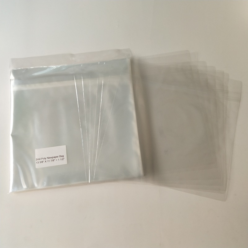 Crystal Clear 2mil Poly Newspaper Bag