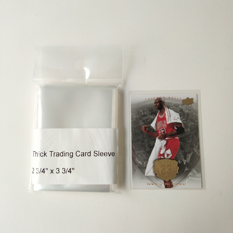 2 Mil Crystal Clear Poly Soft Trading Card Ärmar