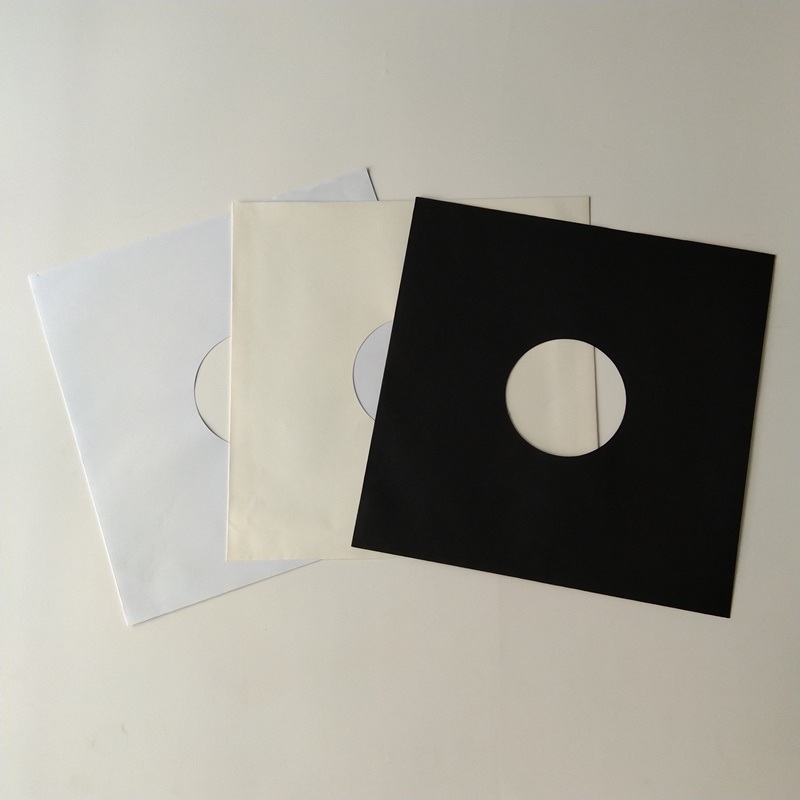 33RPM Svartpapper Vinyl LP-skivförvaring Inre ärmskydd