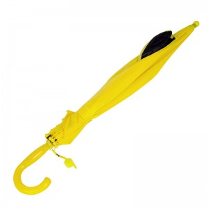 Partihandel paraply svart gul färg panda auto öppna djur barn paraply