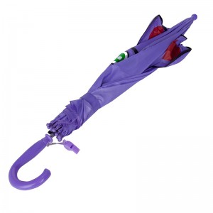 Partihandel metallram paraply djur barn anpassade regn automatiska paraply